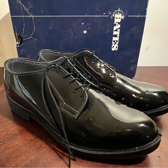 NWB Bates Men Patent leather Dress Cadet formalwear size 9.5E wide width - Picture 13 of 13